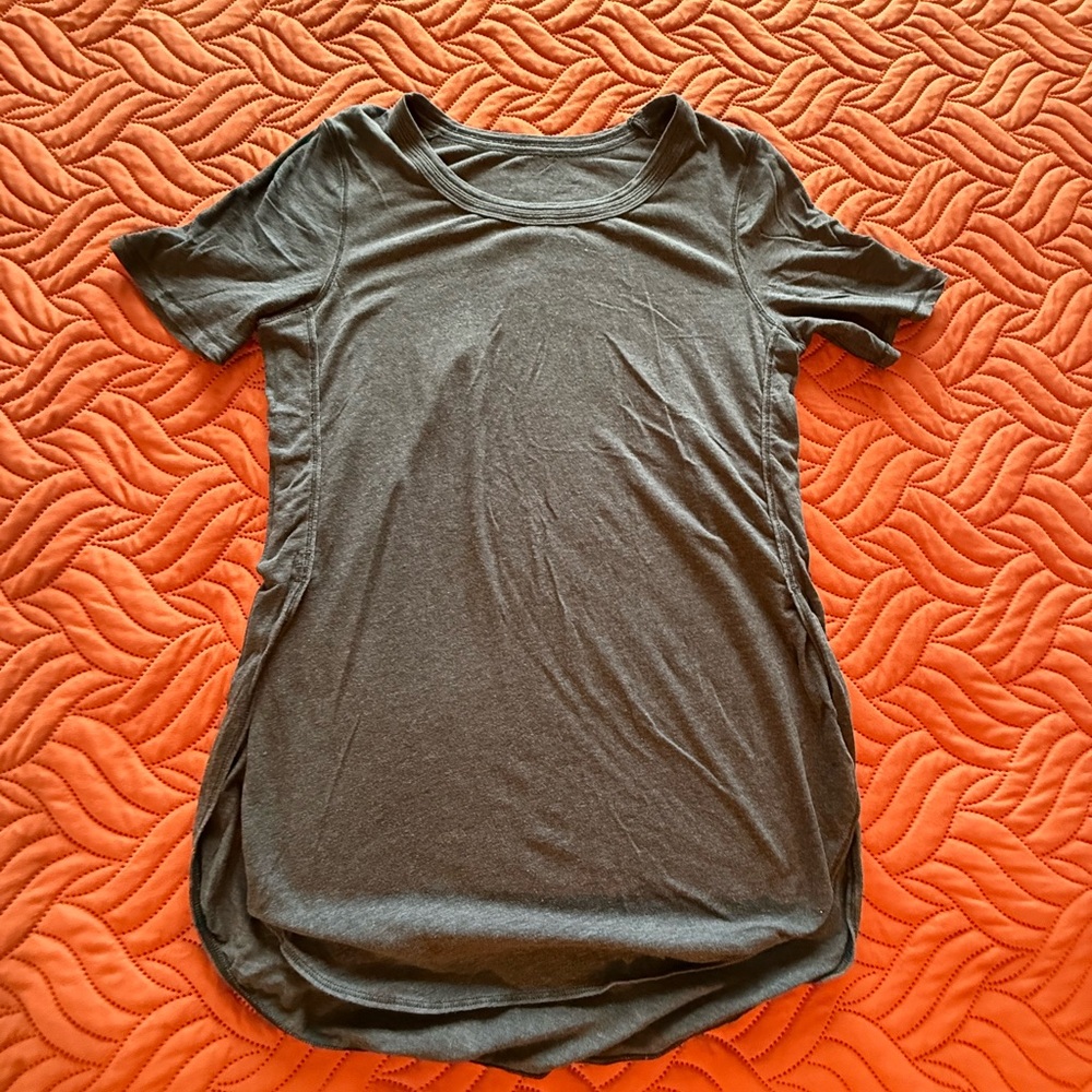 lululemon athletica Charcoal Short Sleeve Tee